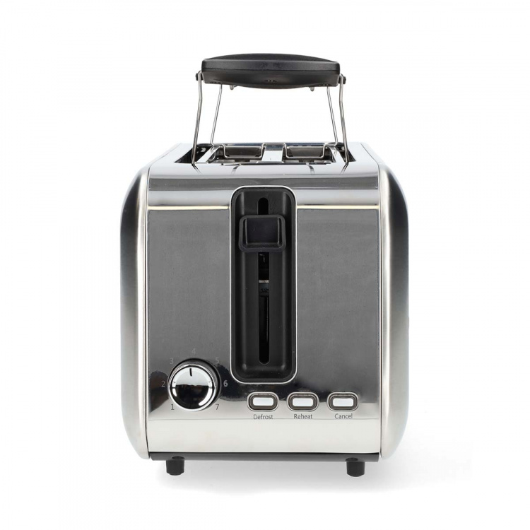 Nedis Toaster | 2 Long Slots | Browning levels: 7 | Defrost feature | Aluminium / Silver