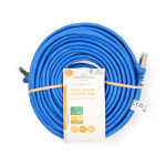 Nedis CAT5e Cable | SF/UTP | RJ45 Male | RJ45 Male | 20.0 m | Round | PVC | Blue | Label