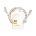 Nedis CAT5e Cable | SF/UTP | RJ45 Male | RJ45 Male | 1.50 m | Round | PVC | Grey | Label