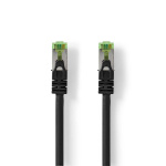 Nedis CAT7 Cable | S/FTP | RJ45 Male | RJ45 Male | 1.00 m | Round | LSZH | Black | Label Nedis CAT7 Cable | S/FTP | RJ45 Male | RJ45 Male | 1.00 m | Round | LSZH | Black | Label