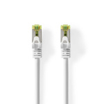 Nedis CAT7 Cable | S/FTP | RJ45 Male | RJ45 Male | 1.00 m | Round | LSZH | White | Label Nedis CAT7 Cable | S/FTP | RJ45 Male | RJ45 Male | 1.00 m | Round | LSZH | White | Label