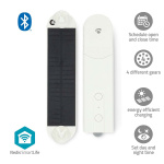 Nedis Curtain Robot | Mains Powered / Solar Powered | 2000 mAh | Bluetooth® | White