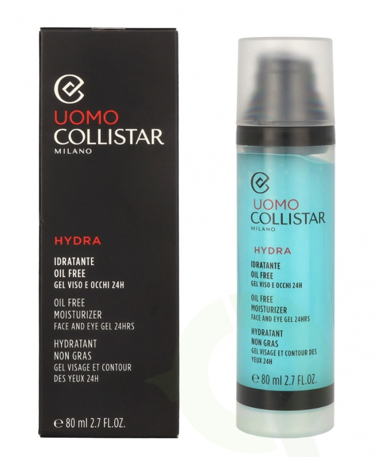 Collistar Uomo Hydra Oil Free Moisturizer Face And Eye Gel 80 ml