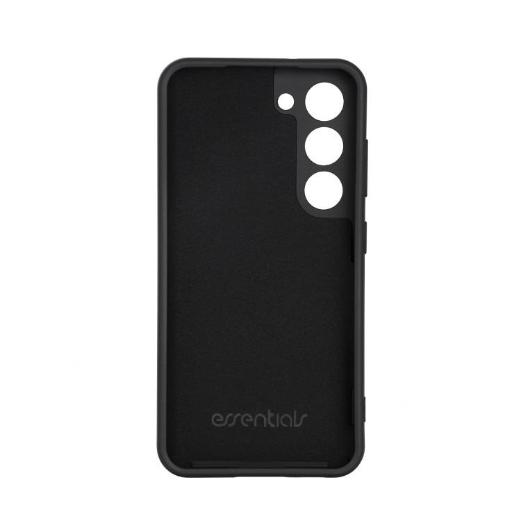 Essentials Samsung Galaxy S23 silicone back cover, black