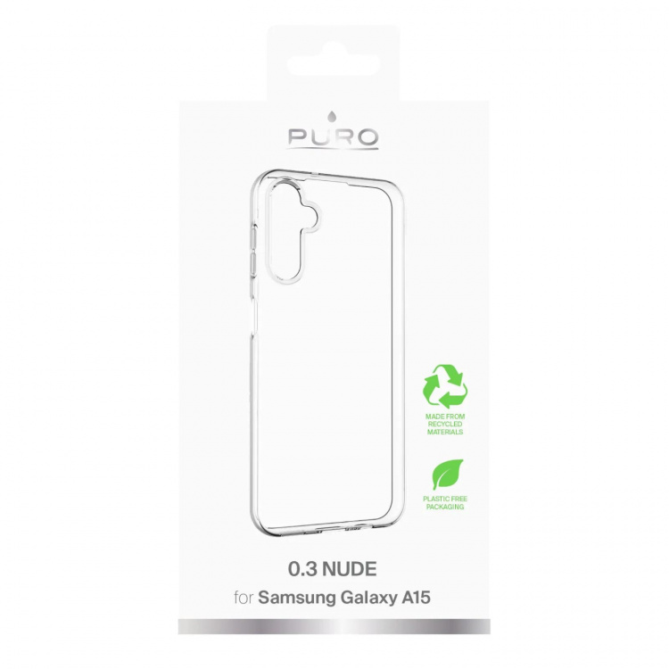 Puro Samsung Galaxy A15 0.3 NUDE ultra slim TPU case, transp
