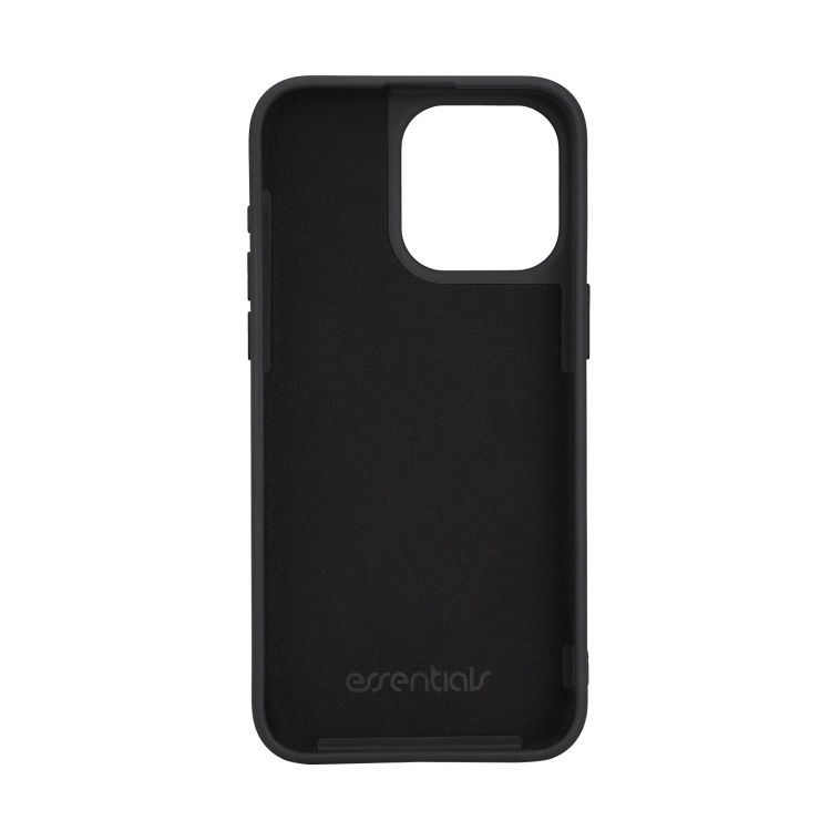 Essentials iPhone 15 Pro Max silicone back cover, black