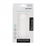 Essentials iPhone 15 Pro Max recycled TPU back cover, transparent