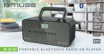 MUSE M-22 BT Radio portable FM BT CD