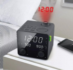 MUSE M-189 P Clock Radio FM projection USB-charge
