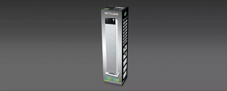 MUSE M-1380 DBTW Tower speaker BT with DAB+/FM, CD, USB
