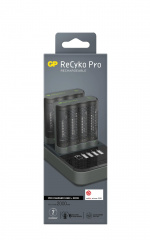 GP Pro Charger 2pcs w/chargingstation + 8xAA Pro (PB)