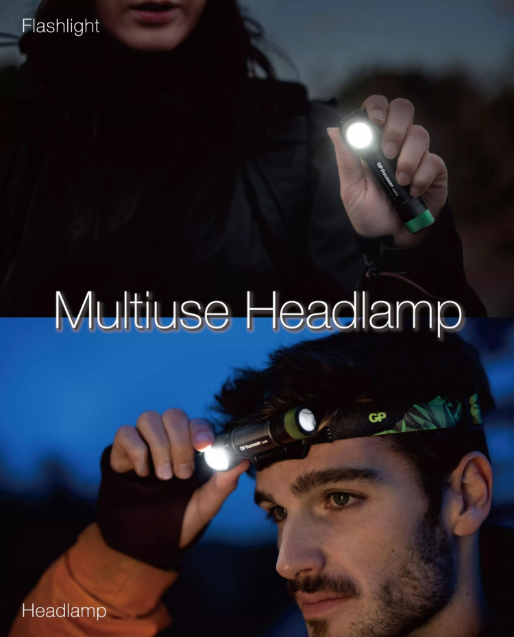 GP Discovery Power Headlamp 600Lm Li-Ion