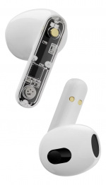 Streetz T150 TWS earphones, Transparent White Streetz T150 TWS earphones, Transparent White