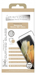 panzer Galaxy S21 Ultra Curved Glass black panzer Galaxy S21 Ultra Curved Glass black