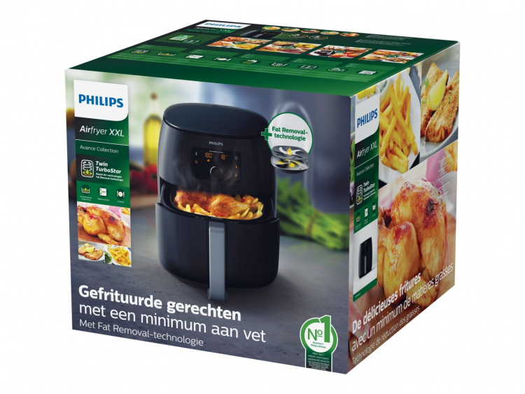 Philips Avance Collection XXL HD9650 Twin TurboStar Airfryer 2.2kW Black Philips Avance Collection XXL HD9650 Twin TurboStar Airfryer 2.2kW Black