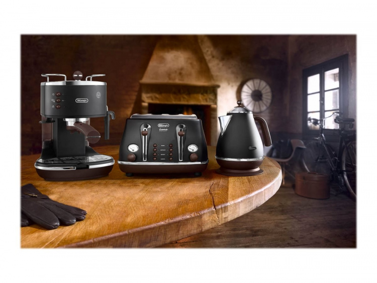 Delonghi Icona Vintage ECOV 311.BK Coffee machine, Matt black