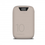 Puro Power Bank 10 000mAh Display USB-A+USB-C 15W, Rosa