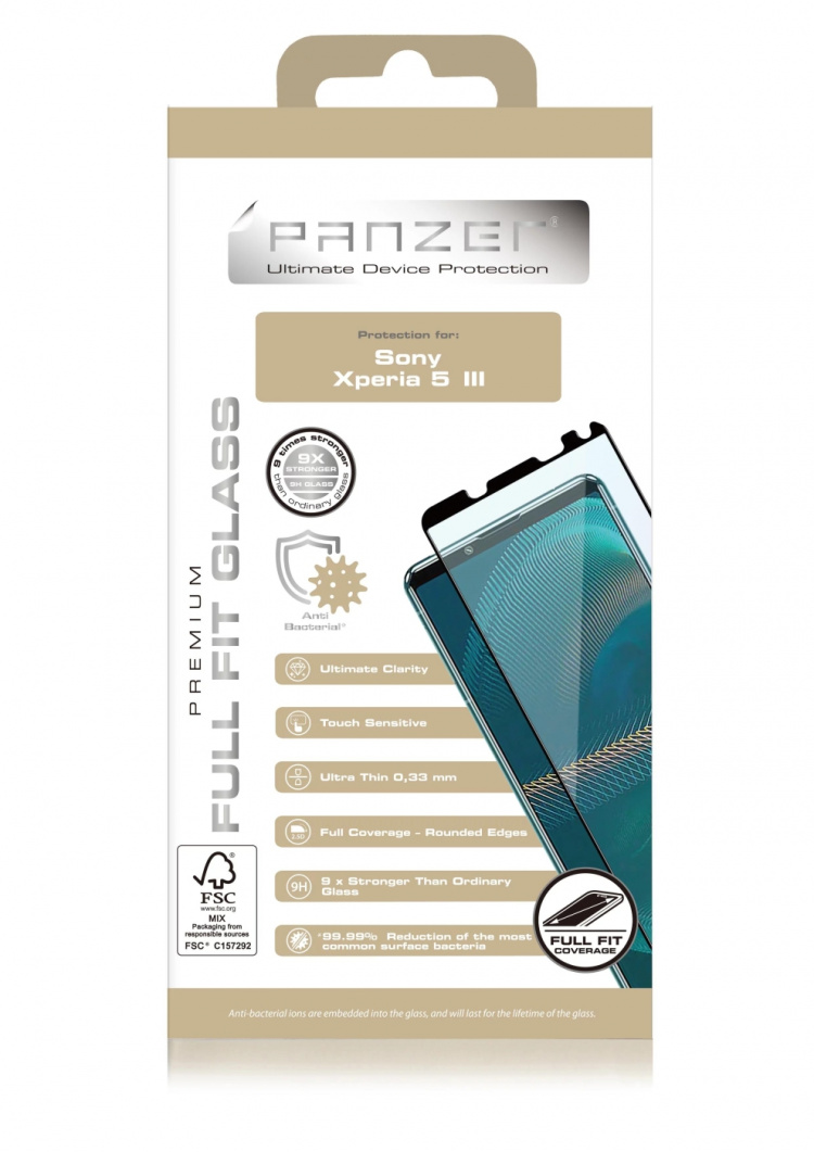 panzer Sony Xperia 5 III Full-Fit Glass Black