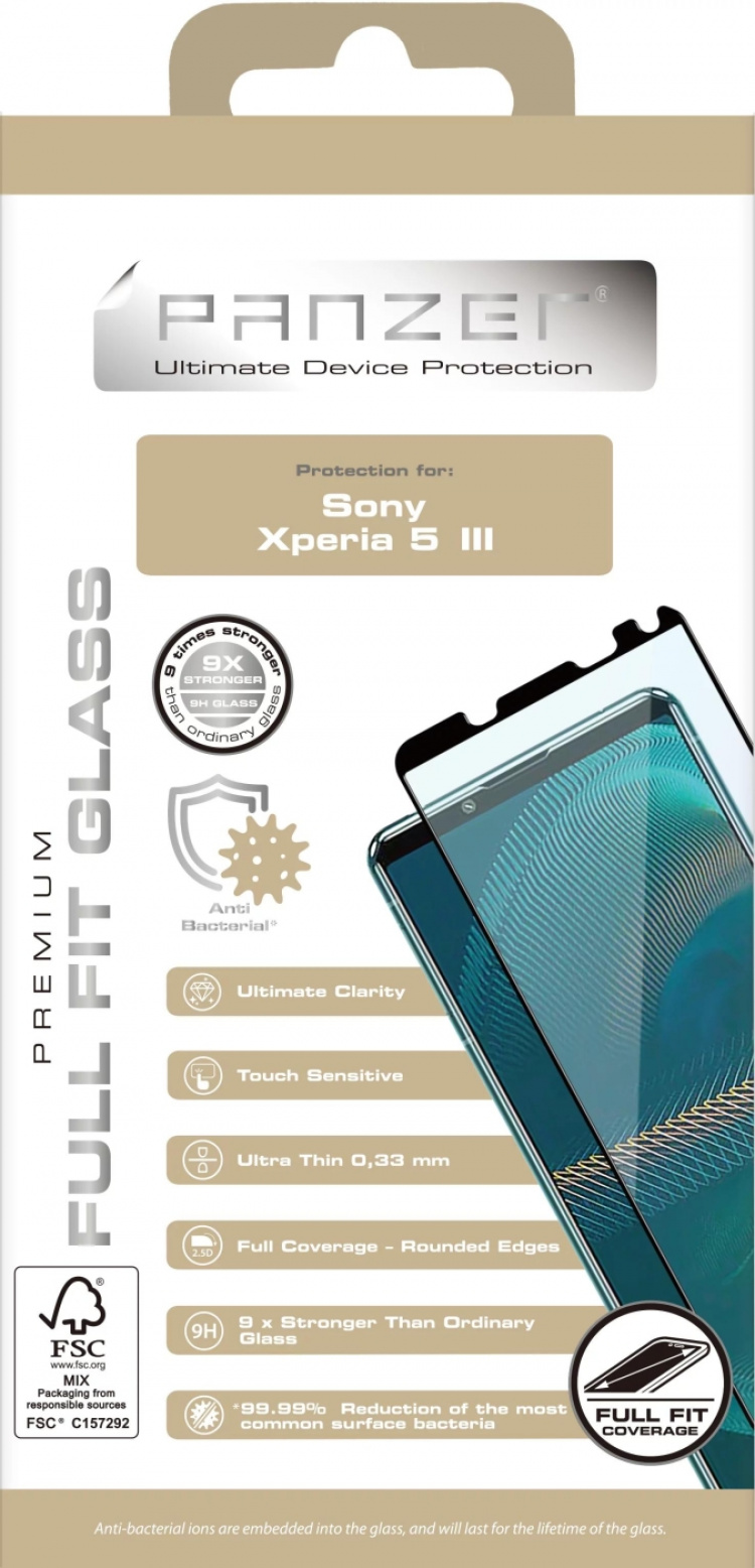 panzer Sony Xperia 5 III Full-Fit Glass Black