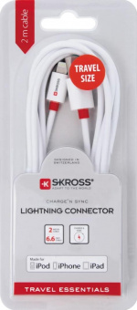SKROSS Charge\'n Sync Lightning Connector, Travel Size, 2m