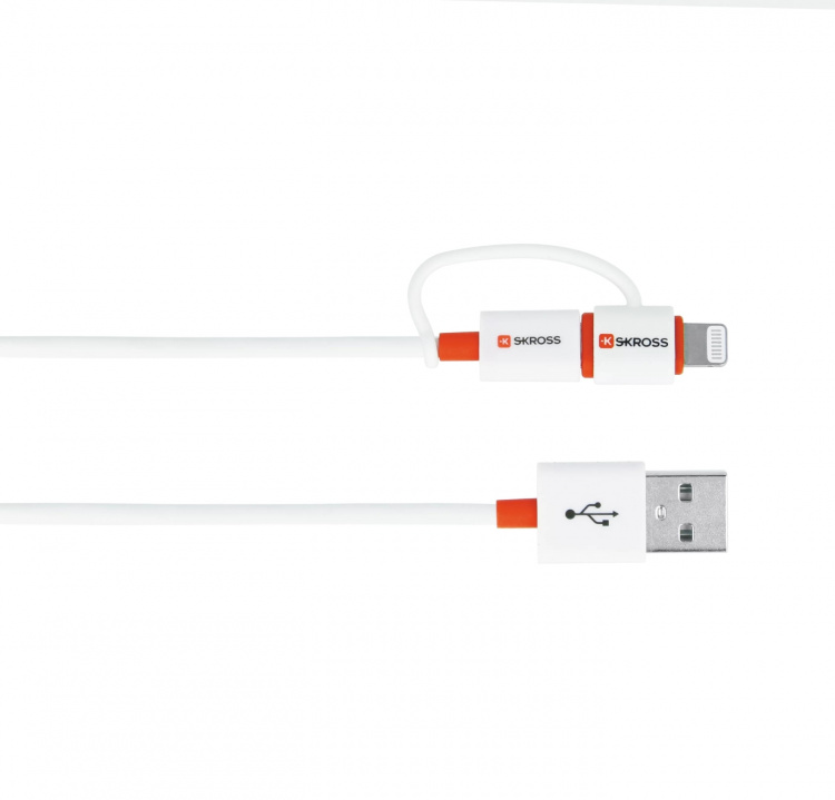 SKROSS Sync/Charge 2in1 MicroUSB & Lightning Connector