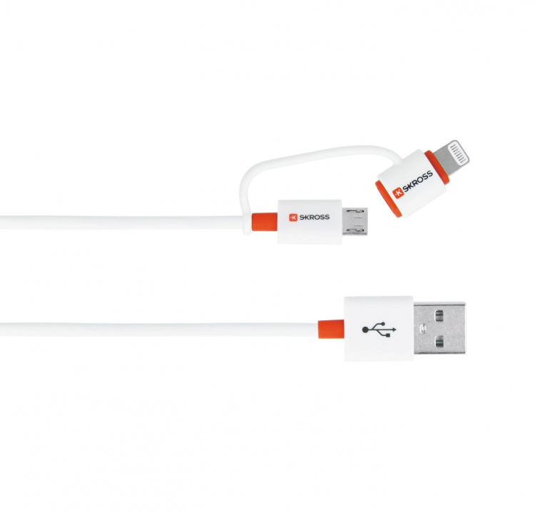SKROSS Sync/Charge 2in1 MicroUSB & Lightning Connector