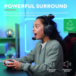 Trust GXT 490 Fayzo Gamingheadset 7.1 USB Eco Svart Trust GXT 490 Fayzo Gamingheadset 7.1 USB Eco Svart
