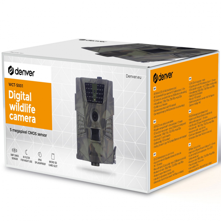 Denver Digital åtel-kamera med 5mp CMOS sensor och 30 IR LED\'s för mörkerseende