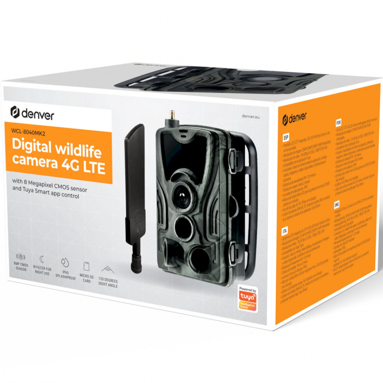 Denver 4G Tuya åtel-kamera med 8mpixel CMOS sensor Denver 4G Tuya åtel-kamera med 8mpixel CMOS sensor