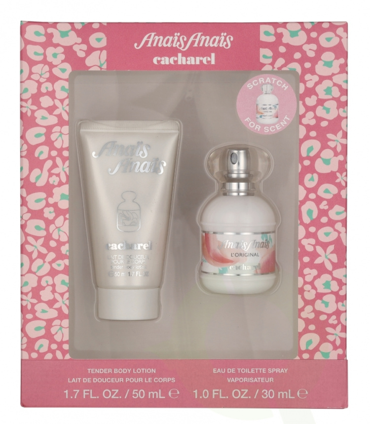 Cacharel Anais Anais L\'Original Giftset 80 ml Edt Spray 30ml/Tender Body Lotion 50ml