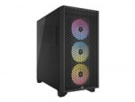 Corsair 3000D RGB AIRFLOW Tower Extended ATX Ingen strömförsörjning Svart