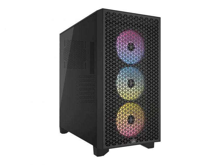 Corsair 3000D RGB AIRFLOW Tower Extended ATX Ingen strömförsörjning Svart