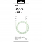Celly USB-C - USB-C-kabel 60W 1,5 m Grön