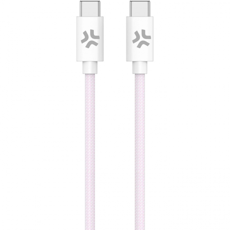 Celly USB-C - USB-C-kabel 60W 1,5 m Rosa Celly USB-C - USB-C-kabel 60W 1,5 m Rosa