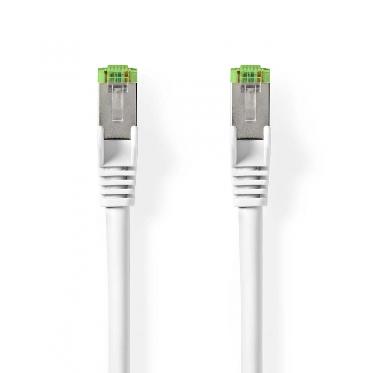 Nedis Cat 8.1 Cable | S/FTP | RJ45 Male | RJ45 Male | 1.00 m | Round | LSZH | White | Label Nedis Cat 8.1 Cable | S/FTP | RJ45 Male | RJ45 Male | 1.00 m | Round | LSZH | White | Label