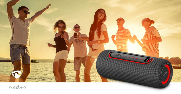Nedis Bluetooth® Speaker | Battery 1 operating time standard usage: 240 min | Handheld Design | 30 W | Stereo | Built-in microphone | X5 | Linkable | Black