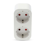 Nedis SmartLife Smart Plug | IP21 | Power meter | 3680 W | Type F (CEE 7/7) | 0 - 55 °C | Android™ / IOS | 2-Way | White | 1 pcs