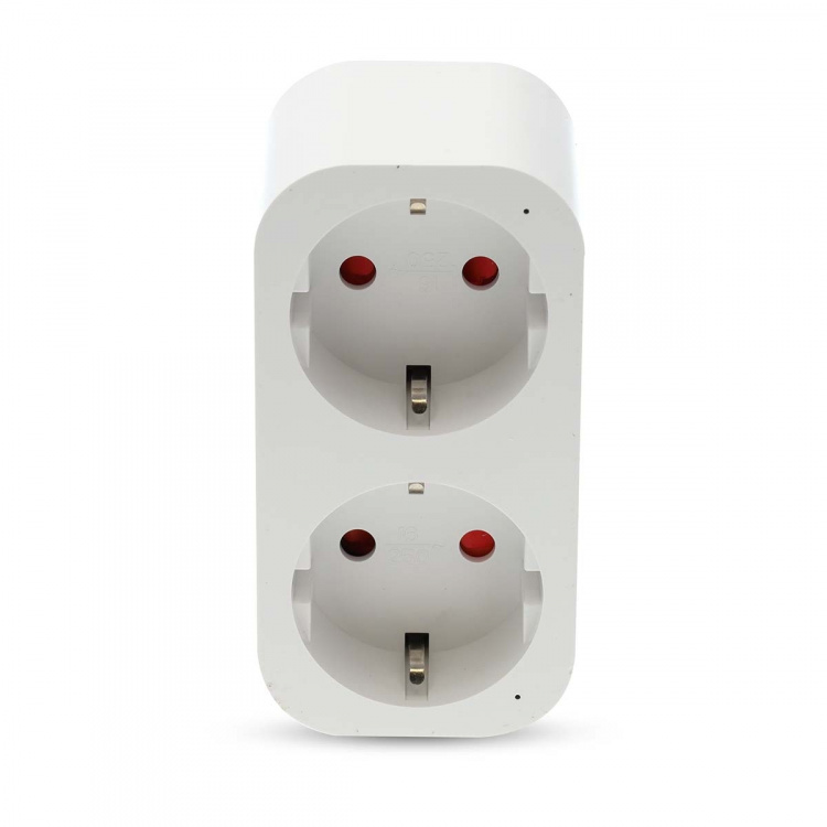 Nedis SmartLife Smart Plug | IP21 | Power meter | 3680 W | Type F (CEE 7/7) | 0 - 55 °C | Android™ / IOS | 2-Way | White | 1 pcs