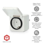 Nedis SmartLife Smart Plug | IP44 | Power meter | 3680 W | Type F (CEE 7/7) | -25 - 55 °C | Android™ / IOS | White | 1 pcs