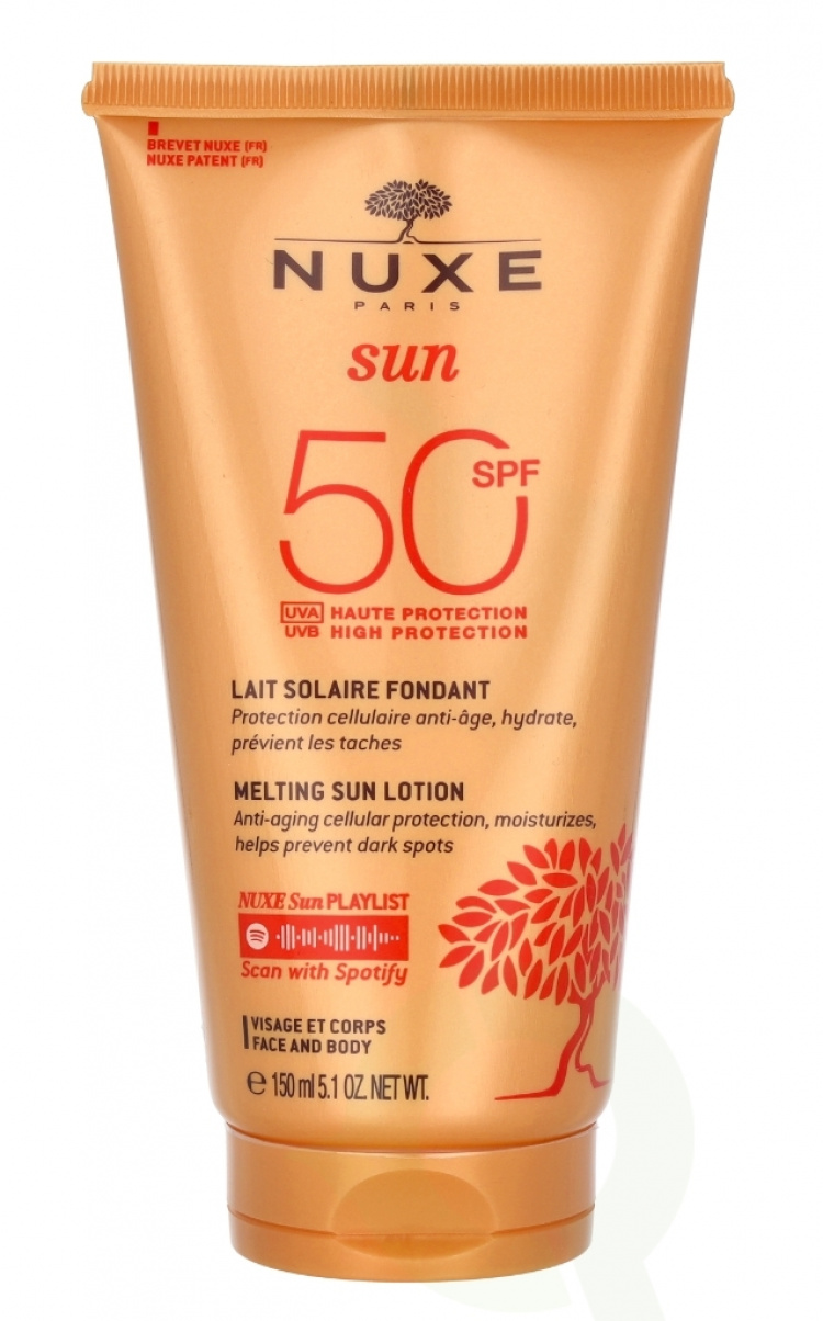 Nuxe Sun Melting Lotion High Prot. For Face SPF50 150 ml