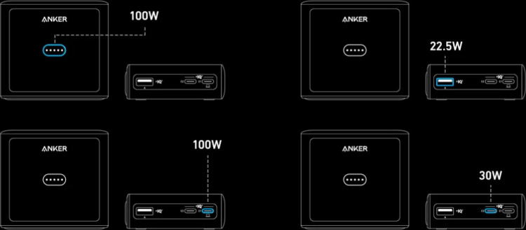 Anker Charging Base 100 W, ladddocka Anker Charging Base 100 W, ladddocka