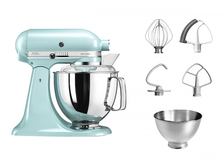 KitchenAid Artisan 5KSM175PSEIC Köksmaskin 4,8 liter Isblå KitchenAid Artisan 5KSM175PSEIC Köksmaskin 4,8 liter Isblå