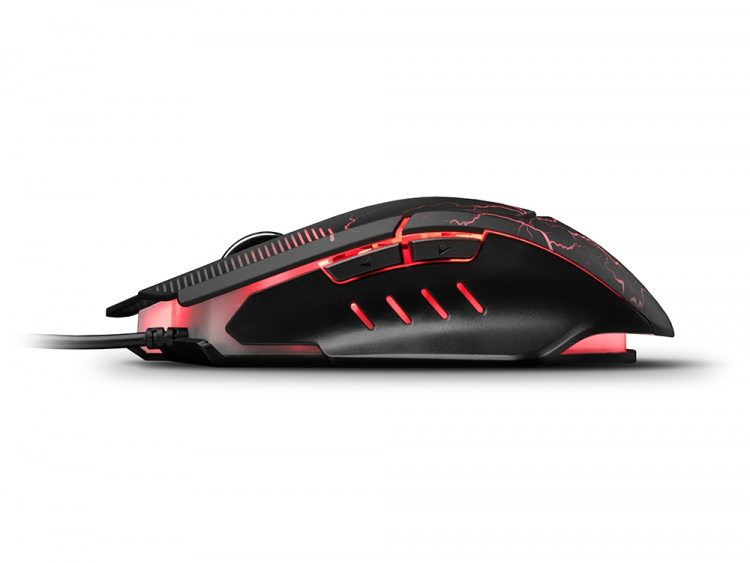 Liocat MX 557C - Gaming Mouse with LED Lighting, Black