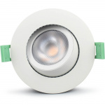 Llitt Ellen Infälld downlight Dim-to-Warm 520lm IP65 3-pack Vit