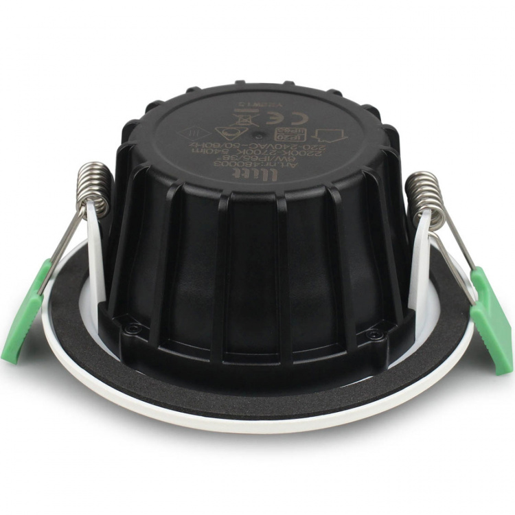 Llitt Ellen Infälld downlight Dim-to-Warm 520lm IP65 3-pack Vit