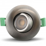 Llitt Ellen Infälld downlight Dim-to-Warm 520lm IP65 1-pack Borstad stål