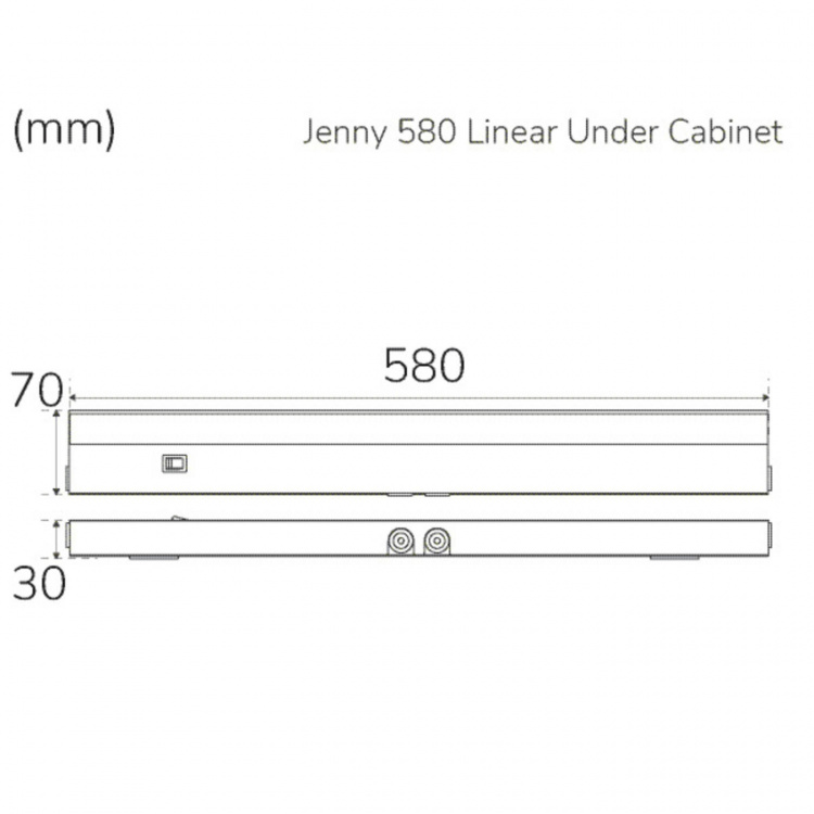 Llitt Jenny 580 Köksbänksbelysning Dimbar 3000K 1000lm 580cm Llitt Jenny 580 Köksbänksbelysning Dimbar 3000K 1000lm 580cm