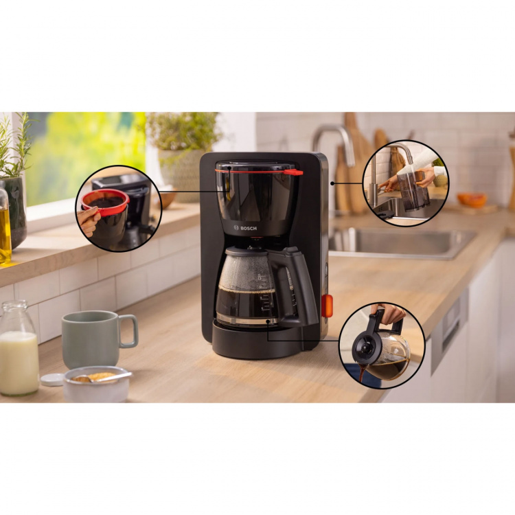 Bosch Kaffebryggare My moment svart TKA3M133 1200Watt