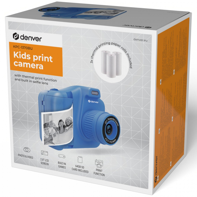 Denver KPC-1370BU Kamera med print-funktion Denver KPC-1370BU Kamera med print-funktion