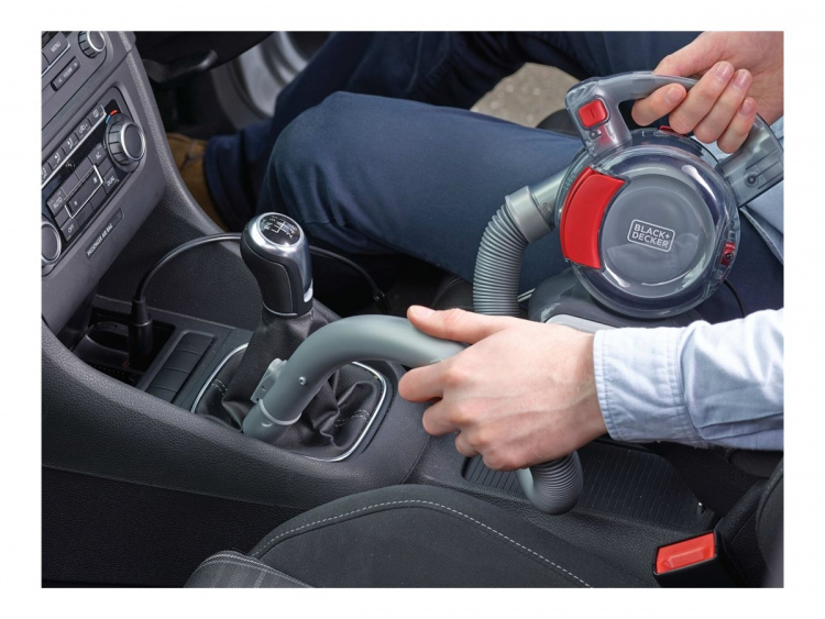 BLACK+DECKER DustBuster Flexi Auto PD1200AV Handdammsugare 12,5W 0,56 liter Röd/grå